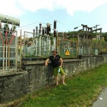 Ein Umspannwerk außerhalb von Stresa