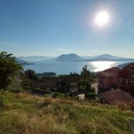 Die Sicht auf den Lago Maggiore