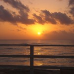 Der Sonnenaufgang auf Jamaika