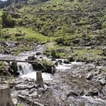 Bachüberquerung beim Dürrmooswasserfall, 1203m Dürrmooswasserfall